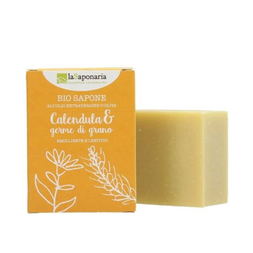 8054615470088-SAPONE CALENDULA E GERME DI GRANO LA SAP